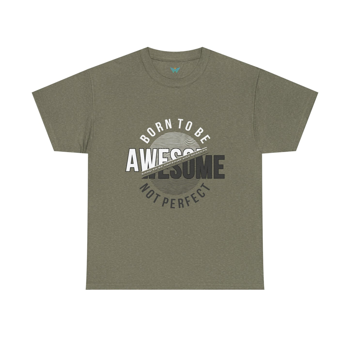 Born to Be Awesome Statement Tee for Confident Style, Perfect Gift for Birthdays, Celebrations, Casual Wear, Unisex Cotton T-Shirt
