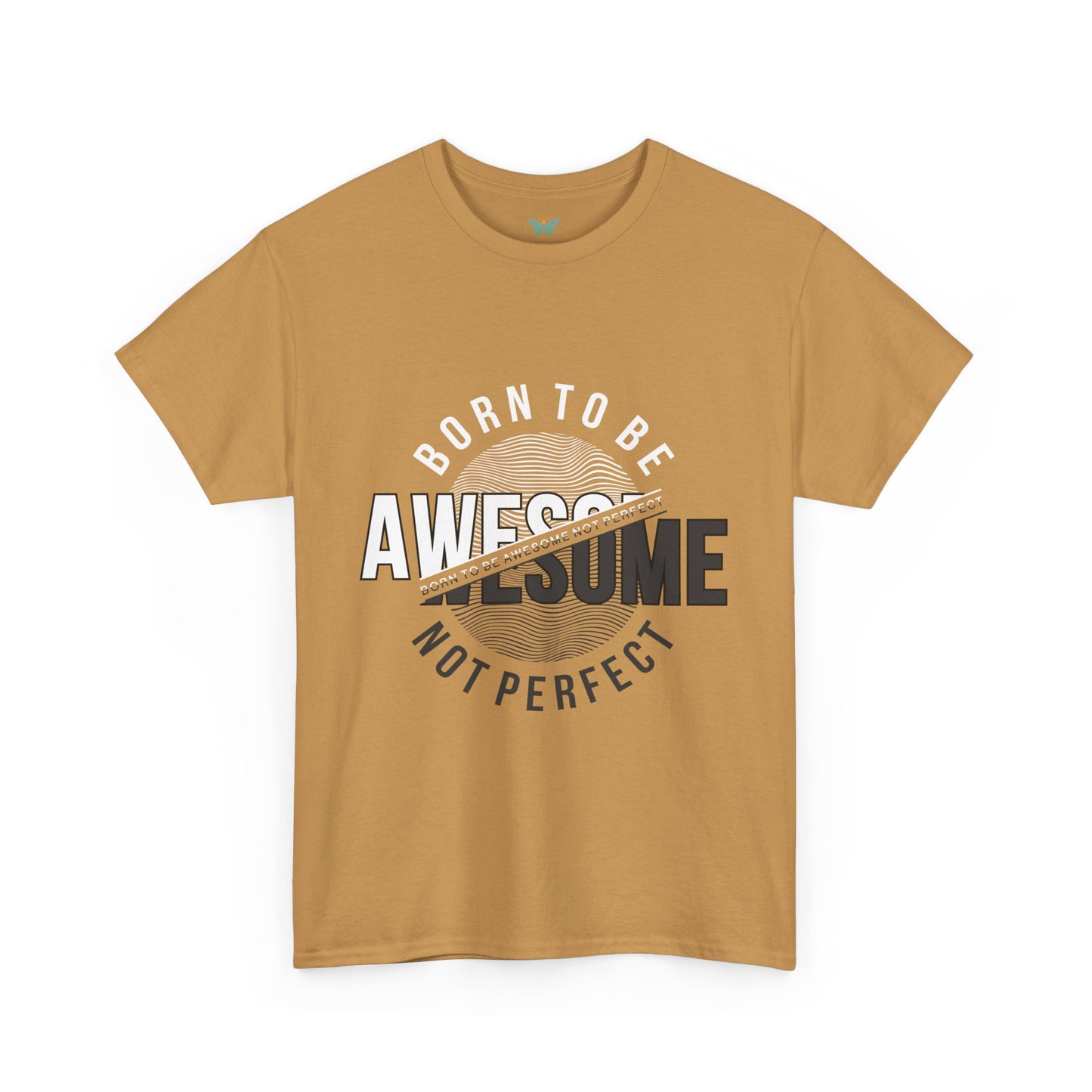 Born to Be Awesome Statement Tee for Confident Style, Perfect Gift for Birthdays, Celebrations, Casual Wear, Unisex Cotton T-Shirt