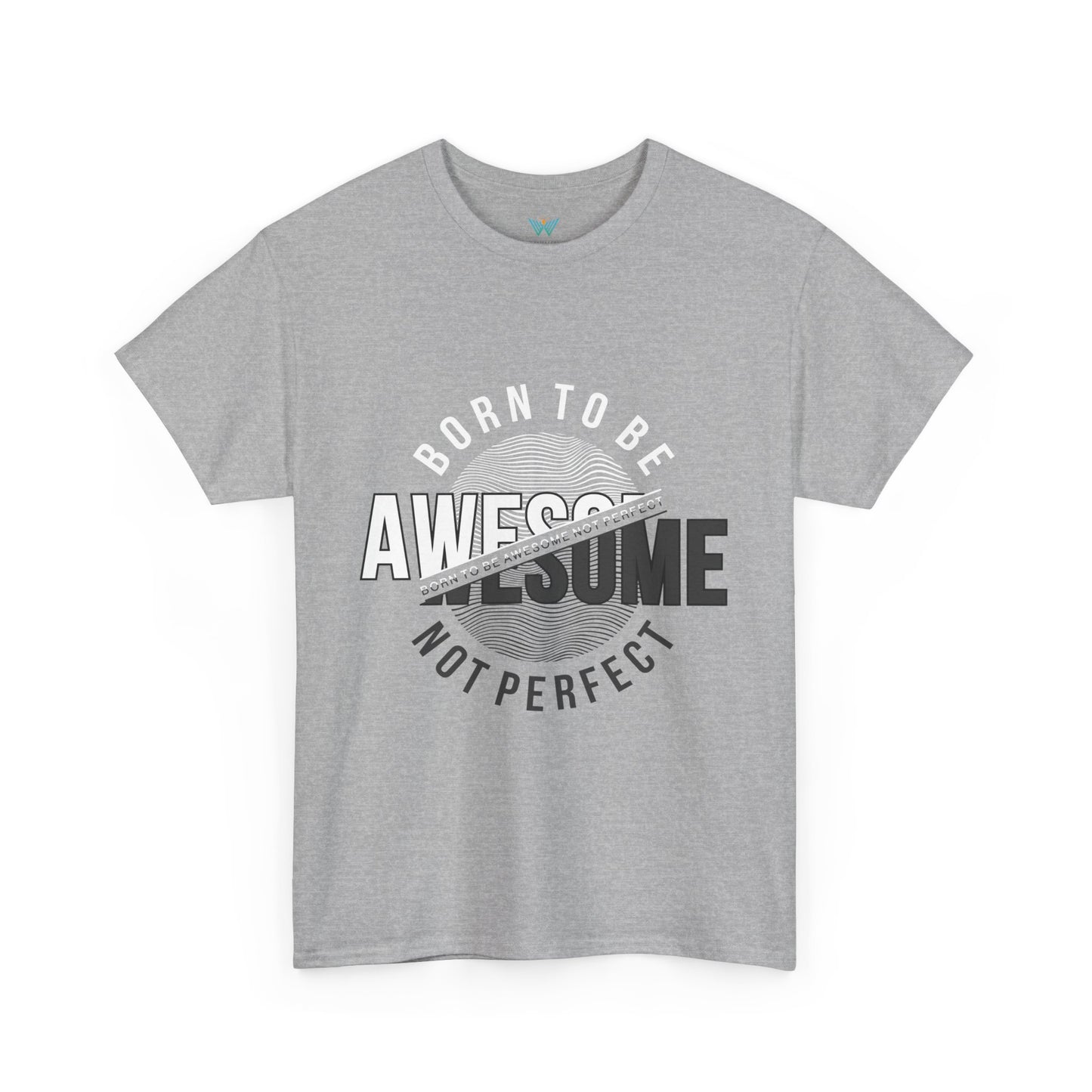 Born to Be Awesome Statement Tee for Confident Style, Perfect Gift for Birthdays, Celebrations, Casual Wear, Unisex Cotton T-Shirt