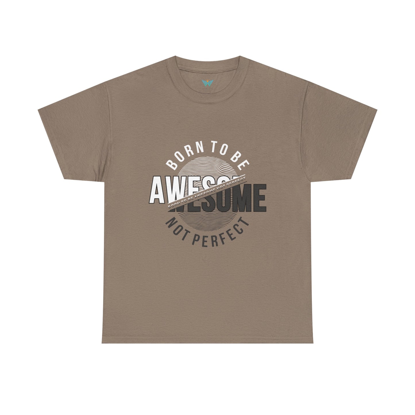 Born to Be Awesome Statement Tee for Confident Style, Perfect Gift for Birthdays, Celebrations, Casual Wear, Unisex Cotton T-Shirt