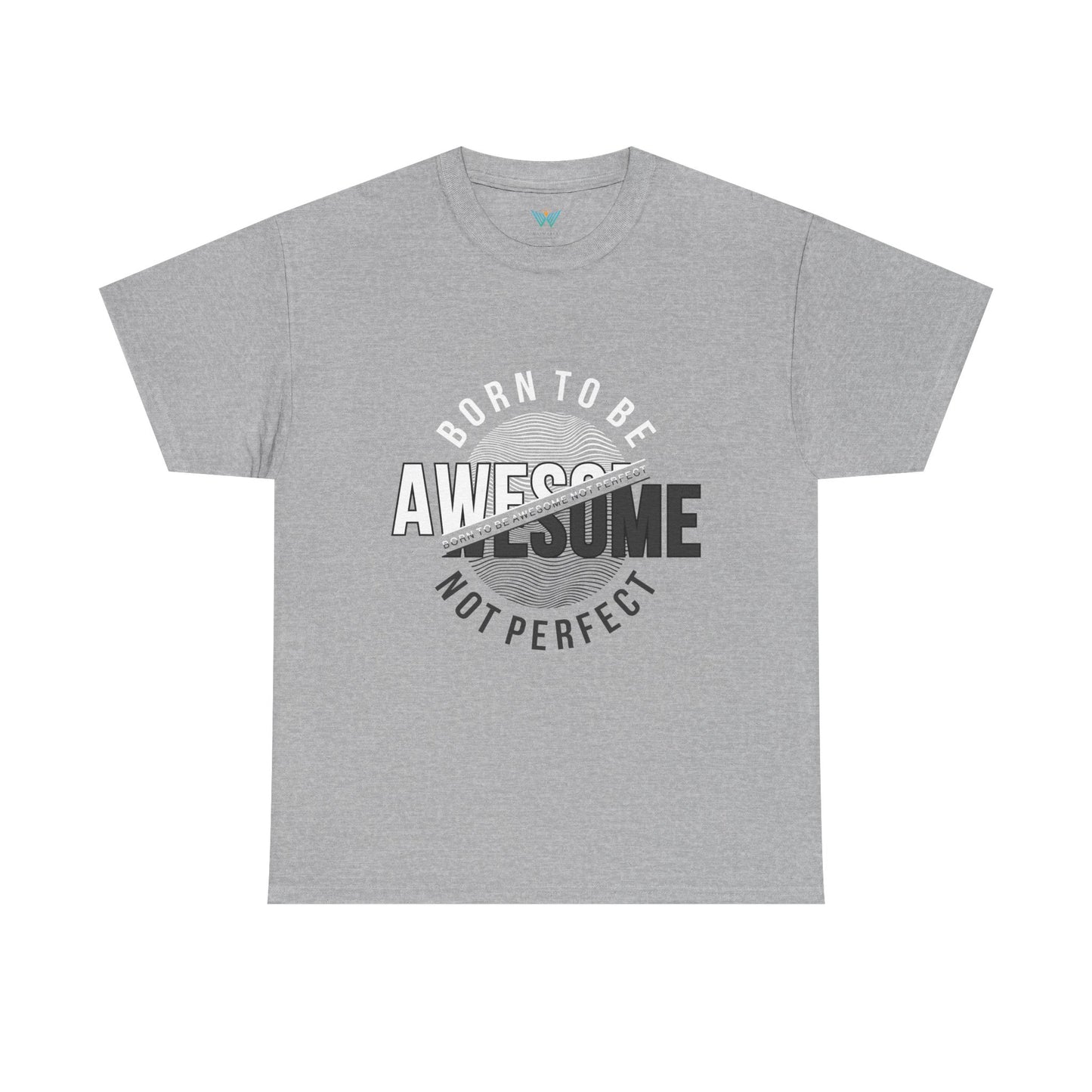 Born to Be Awesome Statement Tee for Confident Style, Perfect Gift for Birthdays, Celebrations, Casual Wear, Unisex Cotton T-Shirt