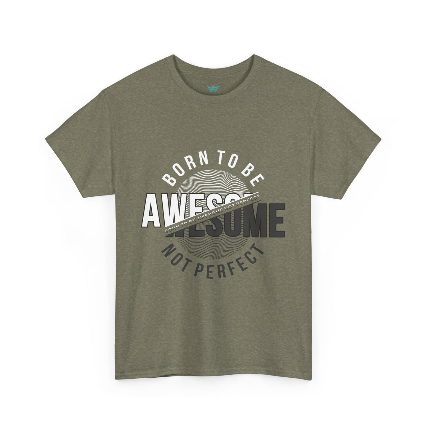 Born to Be Awesome Statement Tee for Confident Style, Perfect Gift for Birthdays, Celebrations, Casual Wear, Unisex Cotton T-Shirt