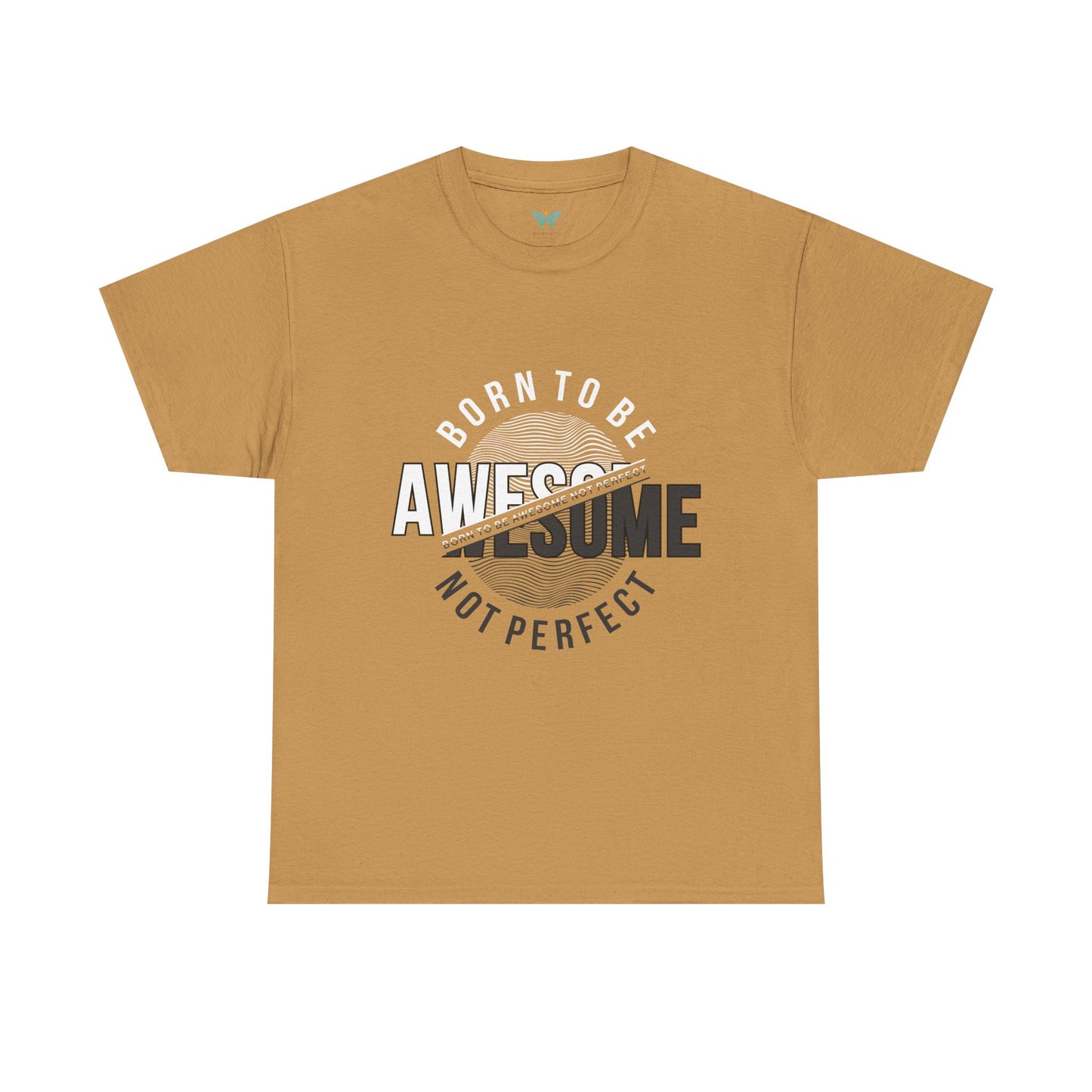 Born to Be Awesome Statement Tee for Confident Style, Perfect Gift for Birthdays, Celebrations, Casual Wear, Unisex Cotton T-Shirt
