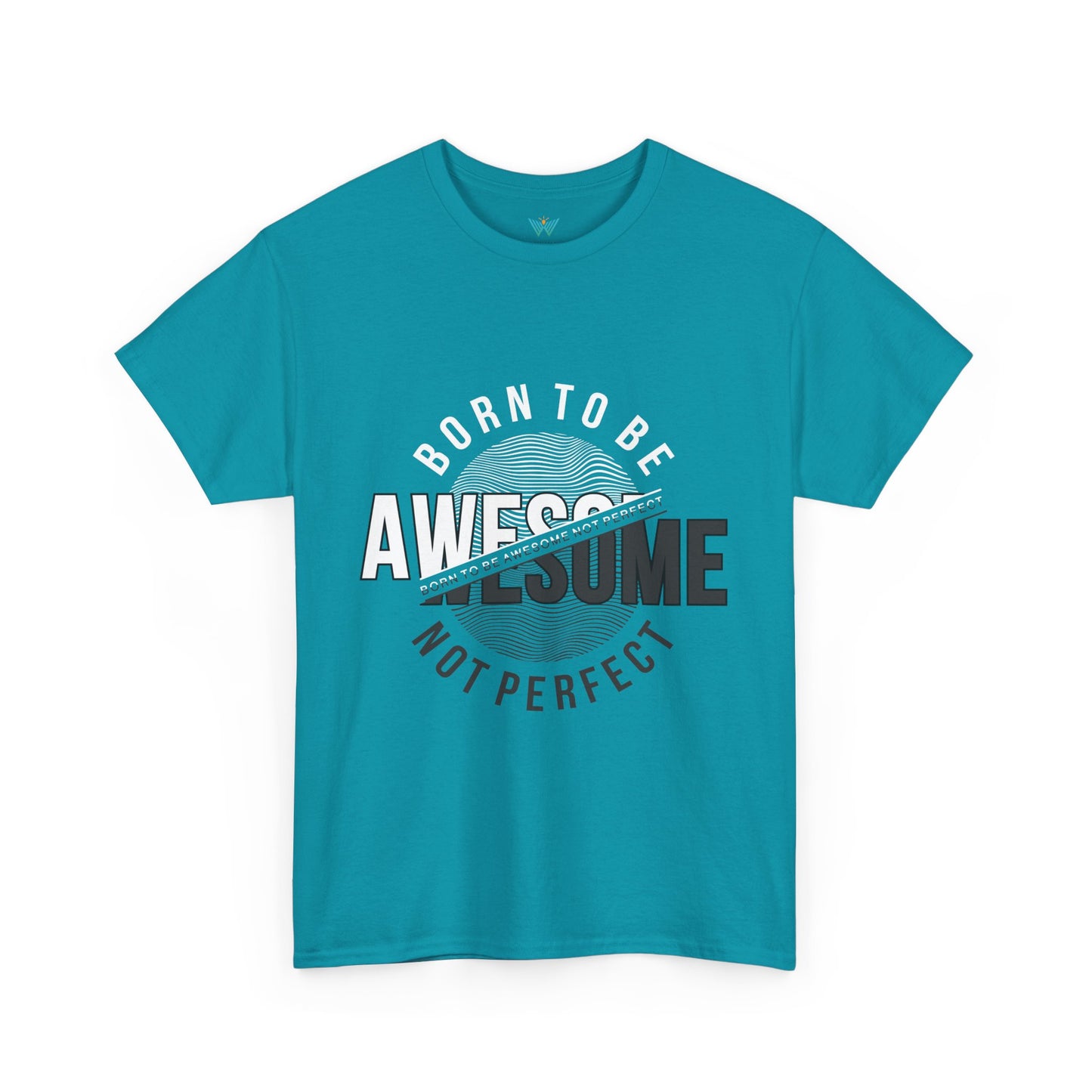 Born to Be Awesome Statement Tee for Confident Style, Perfect Gift for Birthdays, Celebrations, Casual Wear, Unisex Cotton T-Shirt