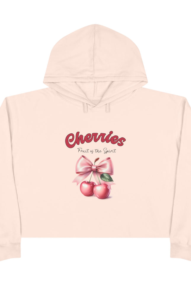 Fruit of the Spirit Crop Hoodie - Cherries Design