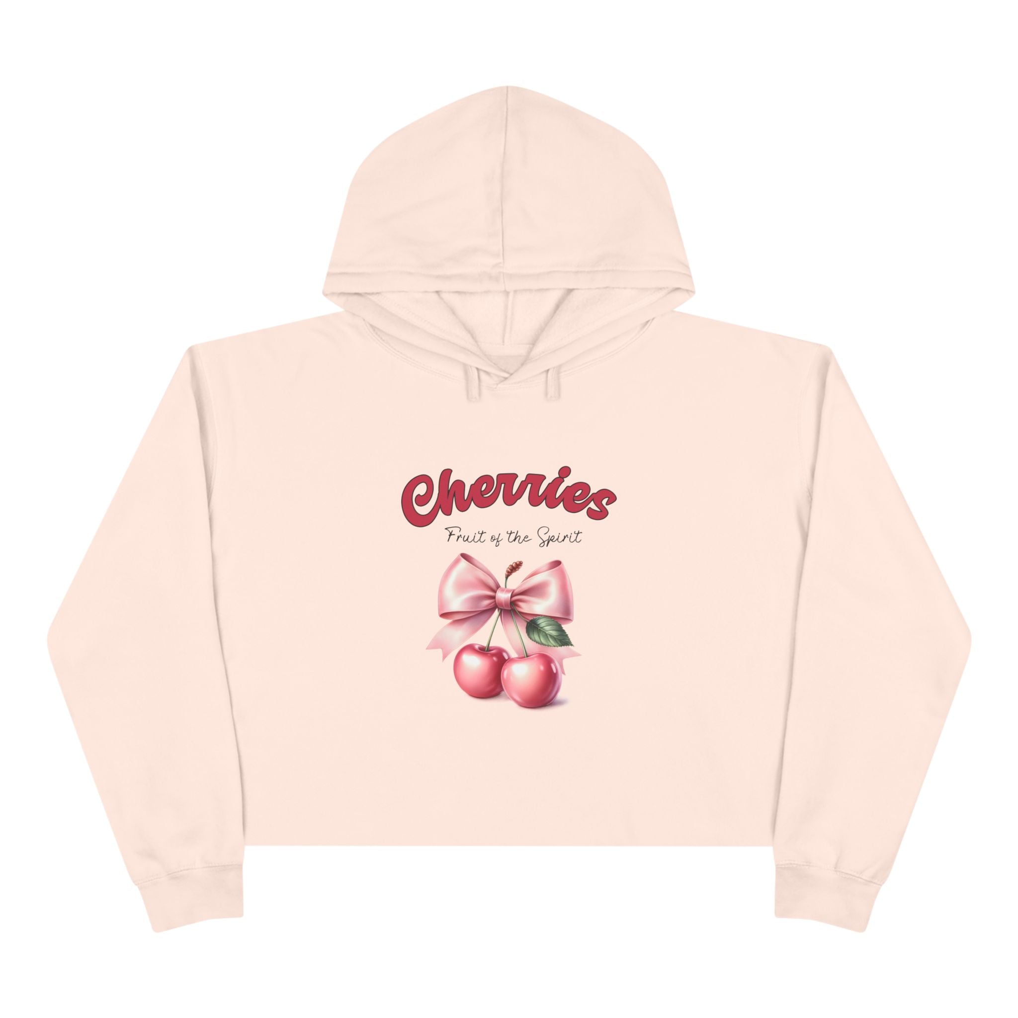 Fruit of the Spirit Crop Hoodie - Cherries Design