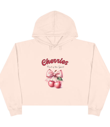 Fruit of the Spirit Crop Hoodie - Cherries Design