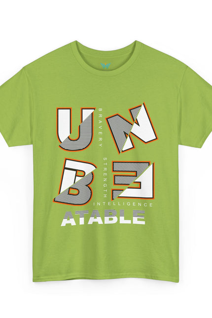 Unbeatable Unisex Heavy Cotton Tee - Casual Wear, Gift for Him, Motivational Shirt, Everyday Apparel, Graphic Tee