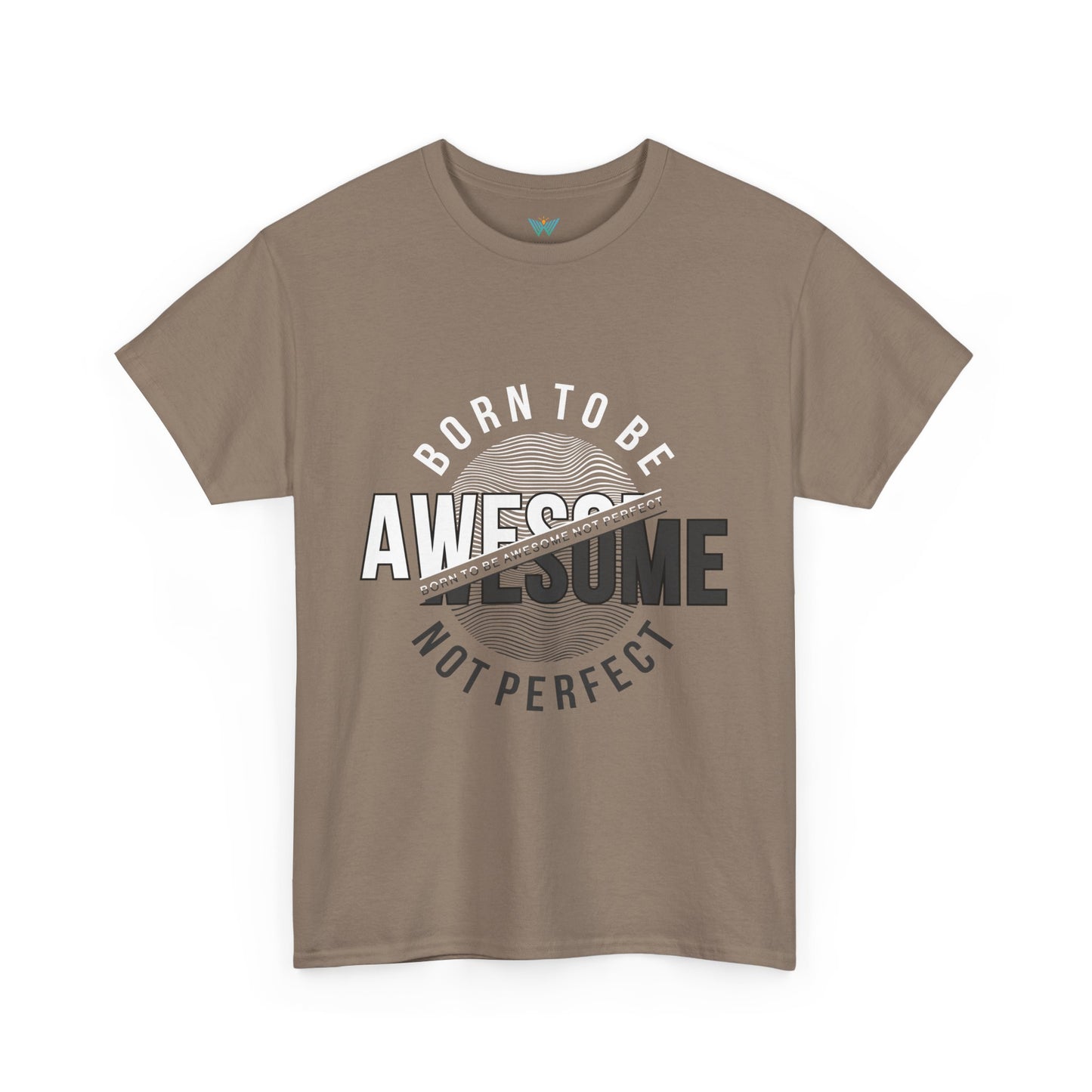 Born to Be Awesome Statement Tee for Confident Style, Perfect Gift for Birthdays, Celebrations, Casual Wear, Unisex Cotton T-Shirt