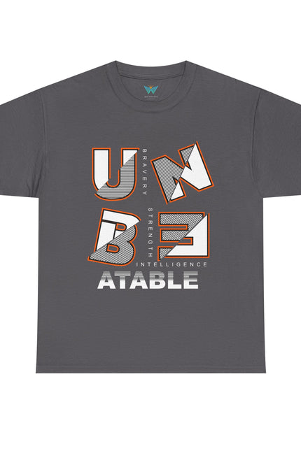 Unbeatable Unisex Heavy Cotton Tee - Casual Wear, Gift for Him, Motivational Shirt, Everyday Apparel, Graphic Tee