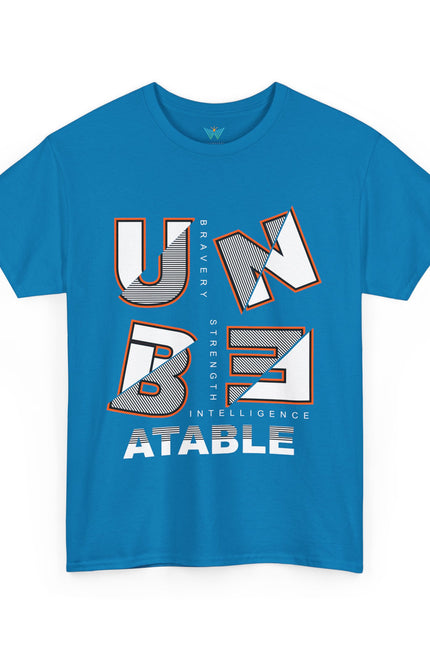 Unbeatable Unisex Heavy Cotton Tee - Casual Wear, Gift for Him, Motivational Shirt, Everyday Apparel, Graphic Tee