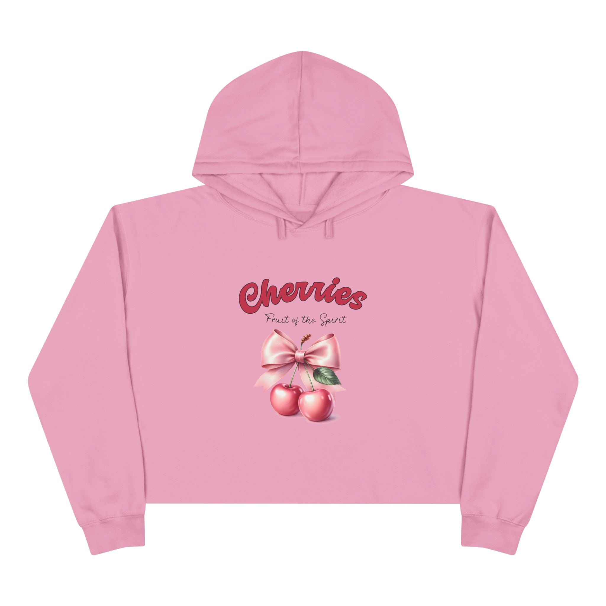 Fruit of the Spirit Crop Hoodie - Cherries Design