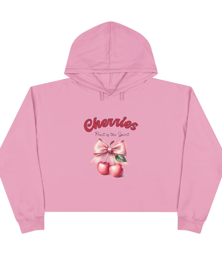 Fruit of the Spirit Crop Hoodie - Cherries Design