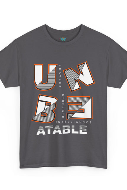 Unbeatable Unisex Heavy Cotton Tee - Casual Wear, Gift for Him, Motivational Shirt, Everyday Apparel, Graphic Tee