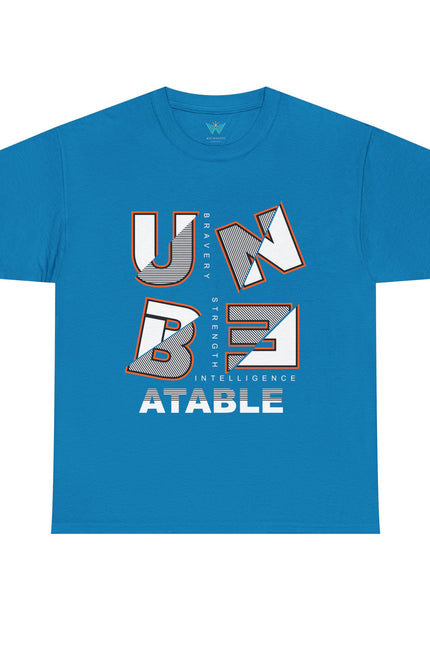 Unbeatable Unisex Heavy Cotton Tee - Casual Wear, Gift for Him, Motivational Shirt, Everyday Apparel, Graphic Tee