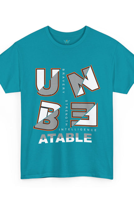 Unbeatable Unisex Heavy Cotton Tee - Casual Wear, Gift for Him, Motivational Shirt, Everyday Apparel, Graphic Tee