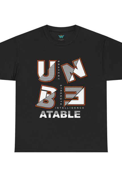 Unbeatable Unisex Heavy Cotton Tee - Casual Wear, Gift for Him, Motivational Shirt, Everyday Apparel, Graphic Tee