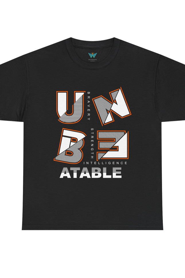 Unbeatable Unisex Heavy Cotton Tee - Casual Wear, Gift for Him, Motivational Shirt, Everyday Apparel, Graphic Tee