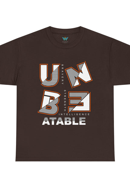 Unbeatable Unisex Heavy Cotton Tee - Casual Wear, Gift for Him, Motivational Shirt, Everyday Apparel, Graphic Tee