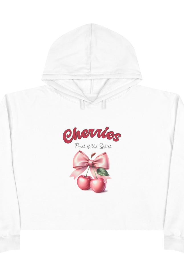 Fruit of the Spirit Crop Hoodie - Cherries Design