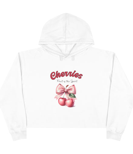 Fruit of the Spirit Crop Hoodie - Cherries Design