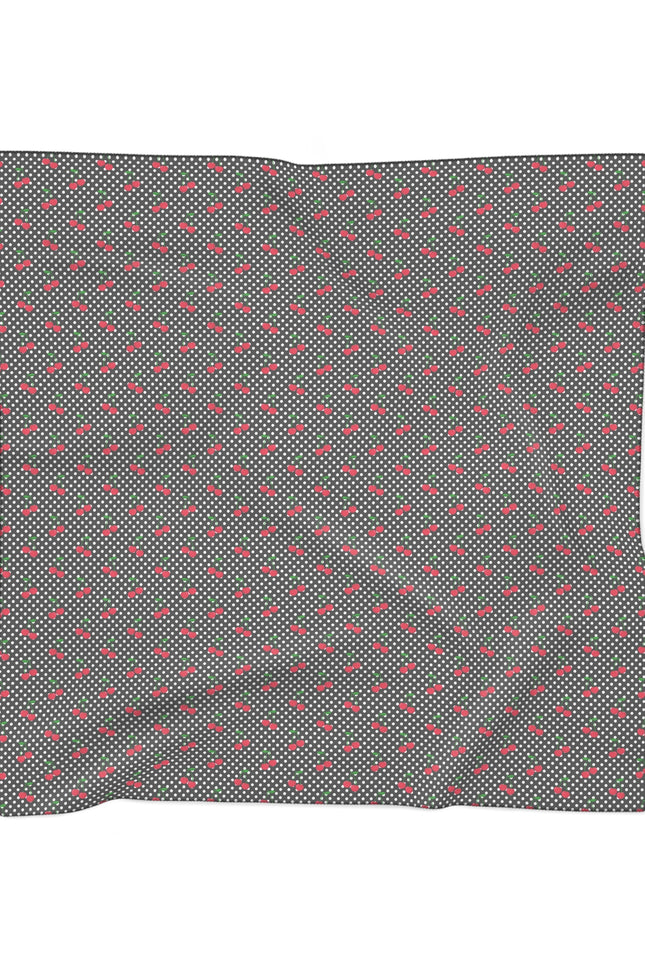 Fruit of the Spirit: Cherry Poly Scarf, Stylish Accessory, Lightweight Shade, Perfect for Gifting, Trendy Women's Fashion