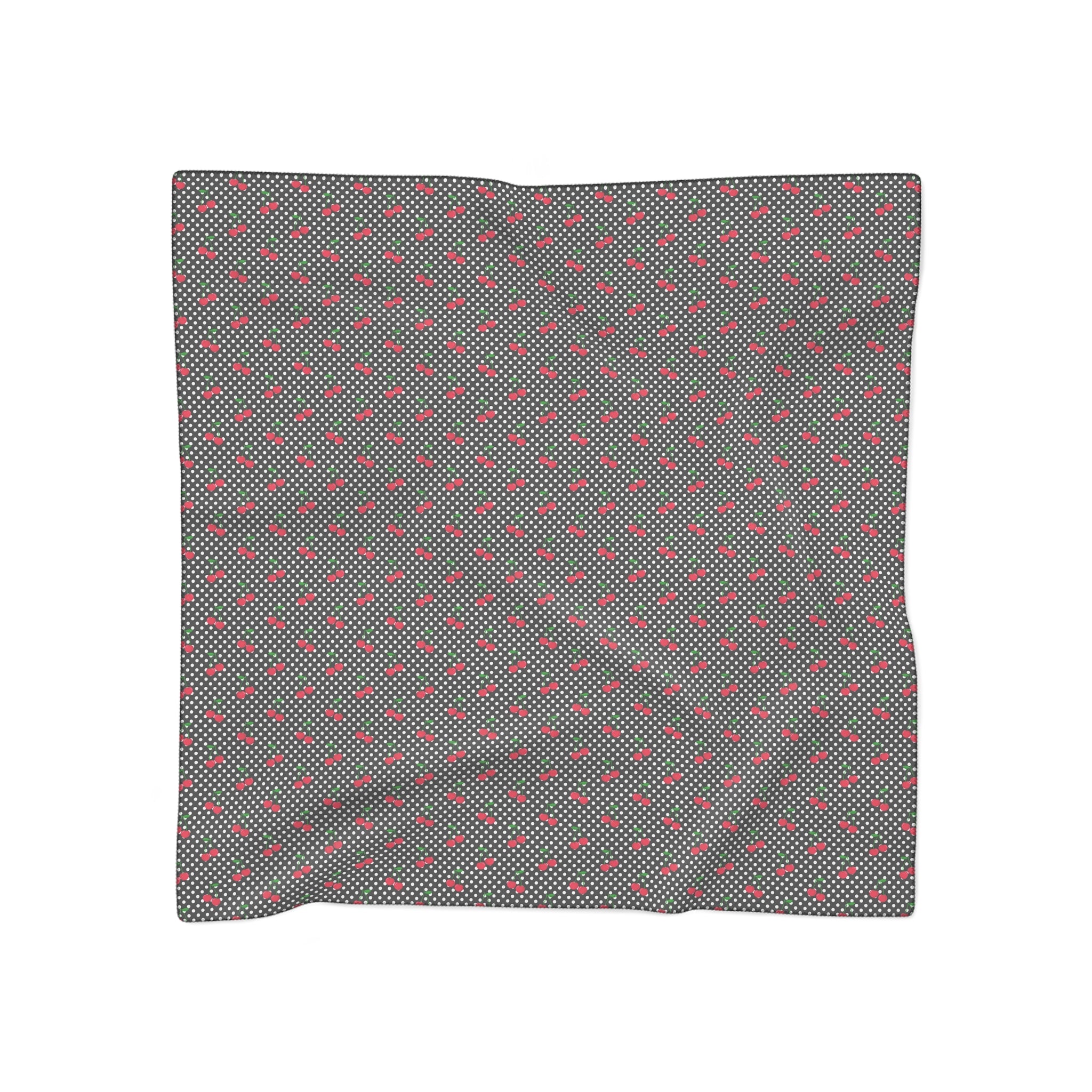 Fruit of the Spirit: Cherry Poly Scarf, Stylish Accessory, Lightweight Shade, Perfect for Gifting, Trendy Women's Fashion