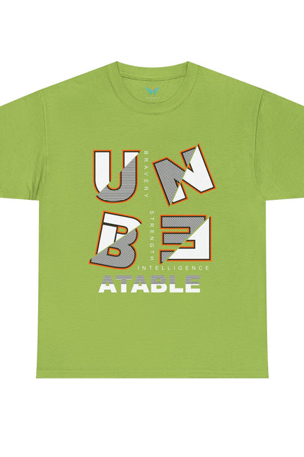 Unbeatable Unisex Heavy Cotton Tee - Casual Wear, Gift for Him, Motivational Shirt, Everyday Apparel, Graphic Tee