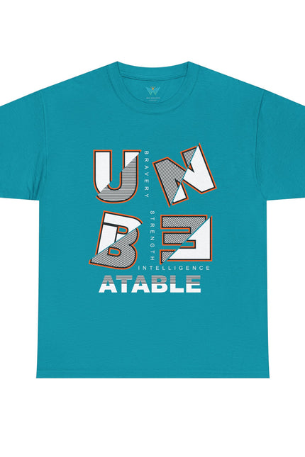 Unbeatable Unisex Heavy Cotton Tee - Casual Wear, Gift for Him, Motivational Shirt, Everyday Apparel, Graphic Tee