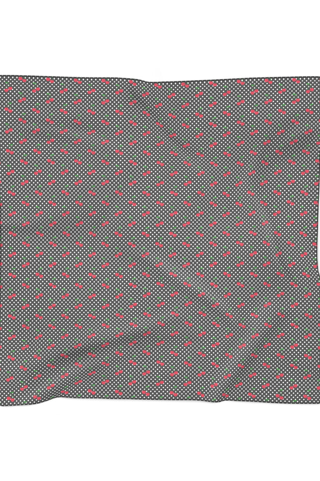 Fruit of the Spirit: Cherry Poly Scarf, Stylish Accessory, Lightweight Shade, Perfect for Gifting, Trendy Women's Fashion