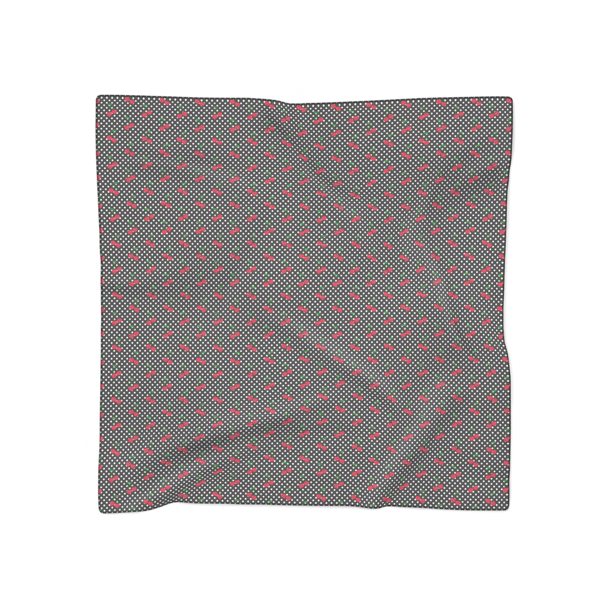 Fruit of the Spirit: Cherry Poly Scarf, Stylish Accessory, Lightweight Shade, Perfect for Gifting, Trendy Women's Fashion
